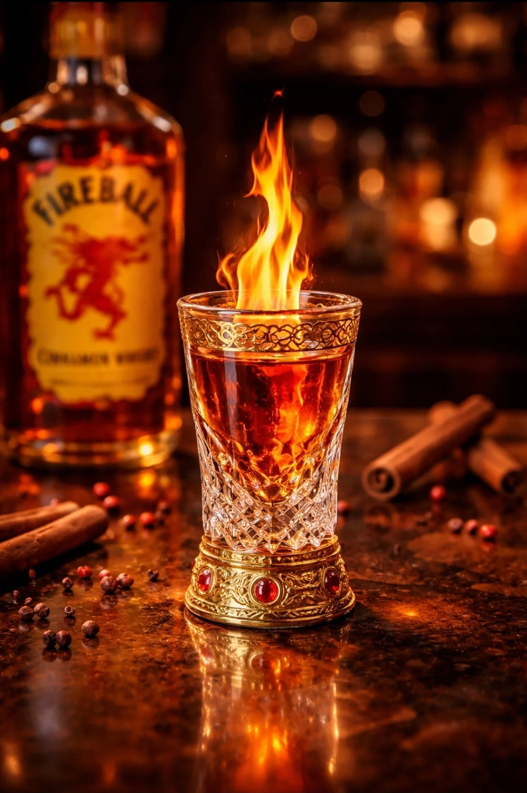 Fireball shot — Virtual Café in free online chat room
